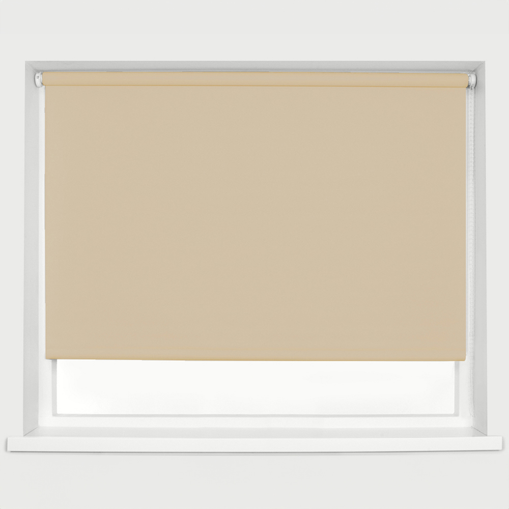 Caecus Blackout Roller Blinds Cappuccino 240cm x 120cm Image 1
