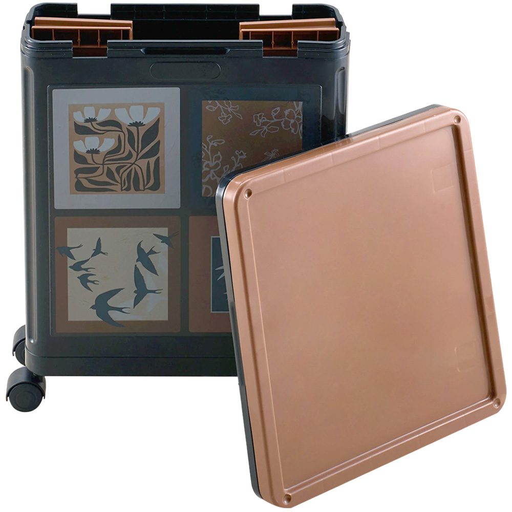 Living and Home Retro Foldable Storage Box with Castors Image 6