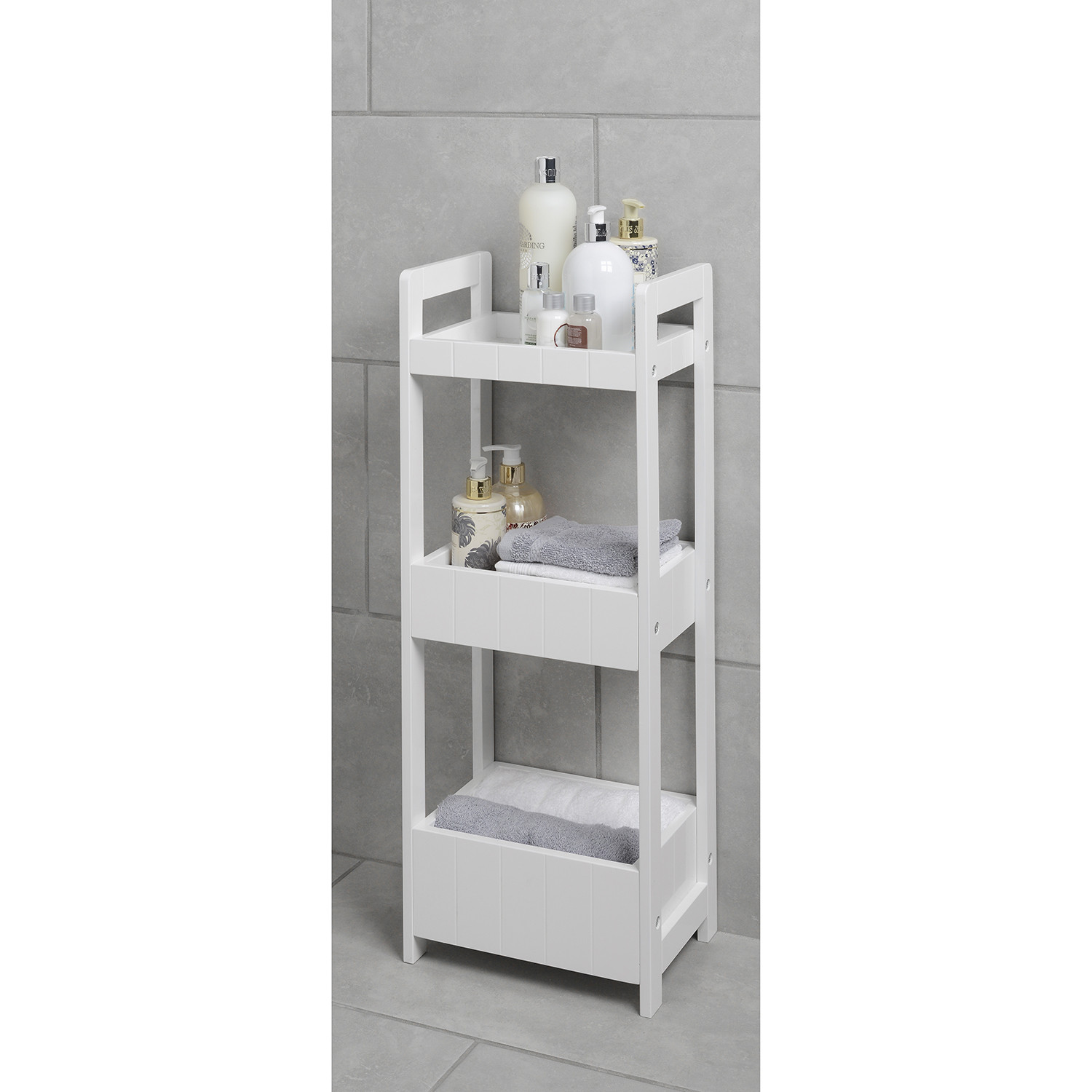Kingston White Bathroom Caddy Image 3