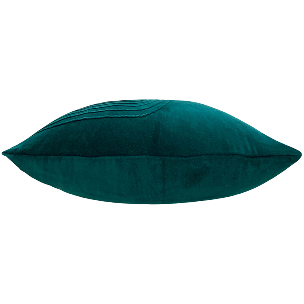 furn. Mangata Teal Geometric Pleat Cushion Image 3