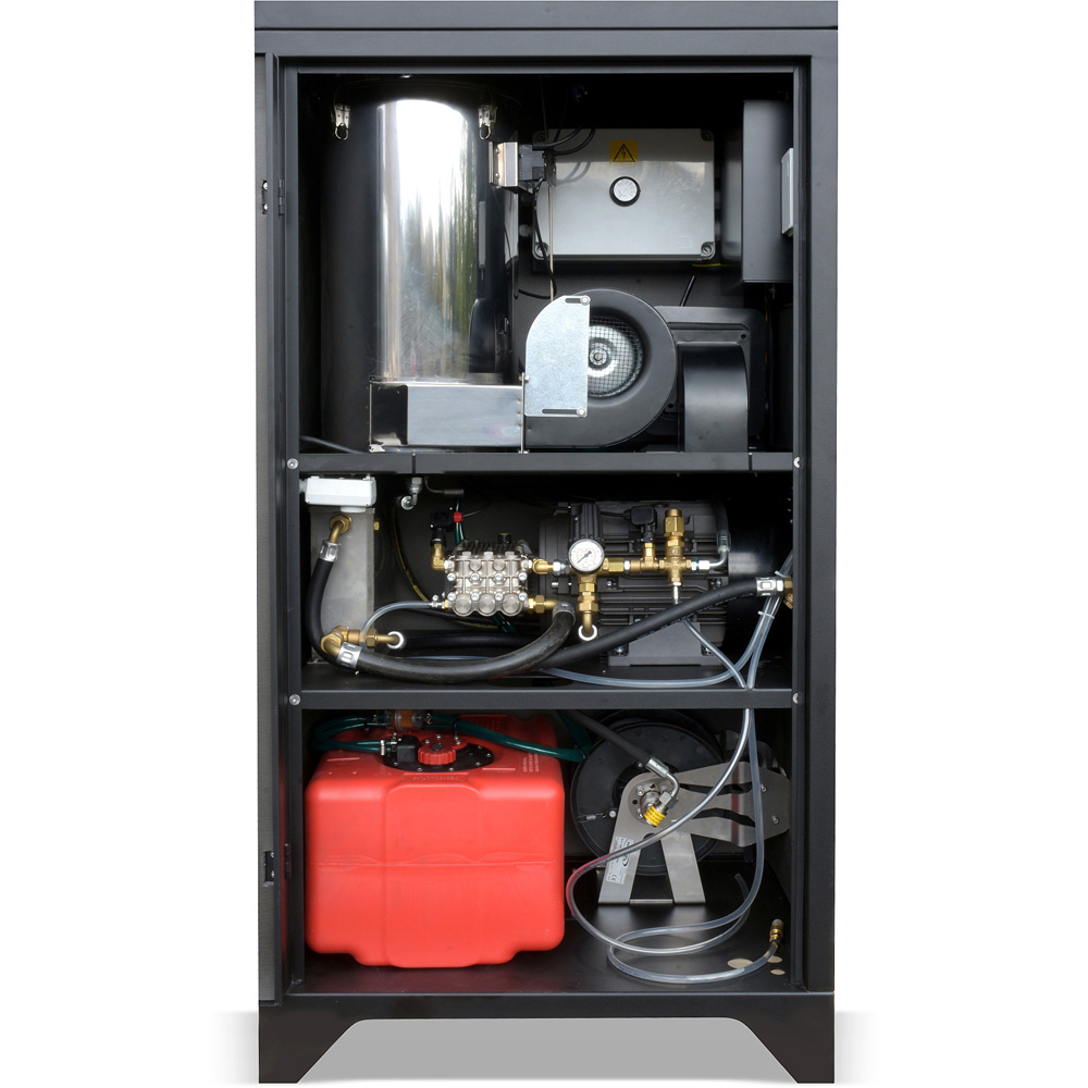 V-TUF RAPID SXL BE-415V Static Hot Pressure Washer 150Bar with Black Edition Cabinet Image 2