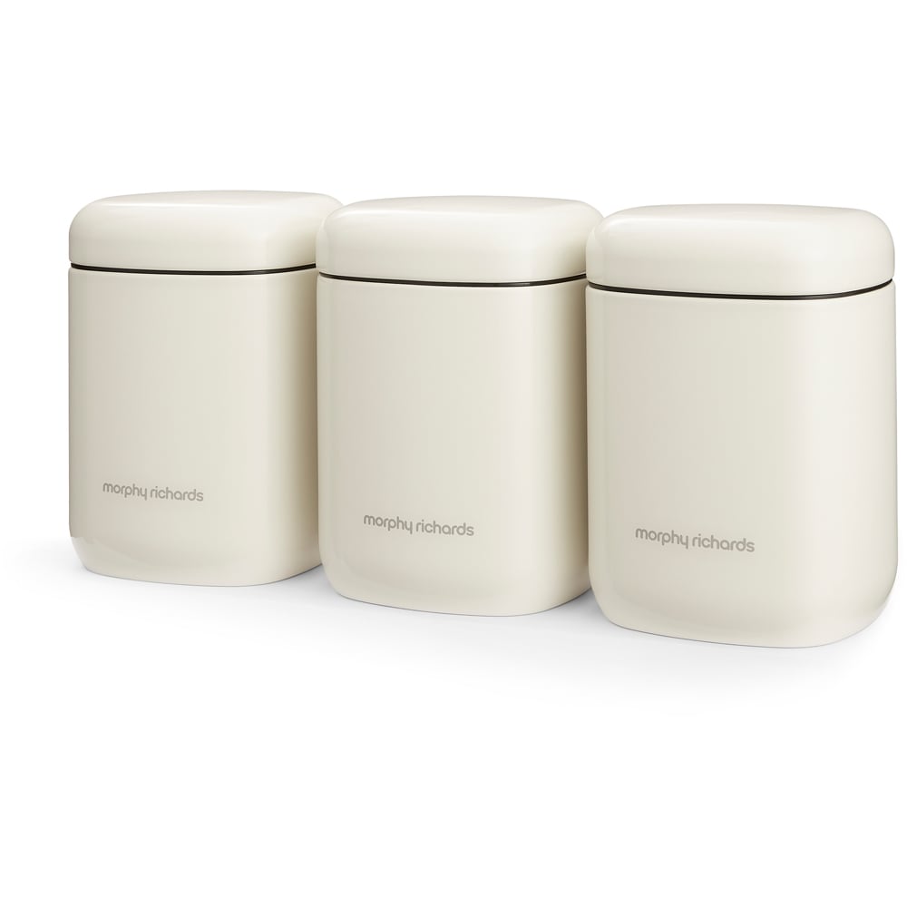 Morphy Richards Equip 1.3L Cream Storage Canister 3 Pack Image 4