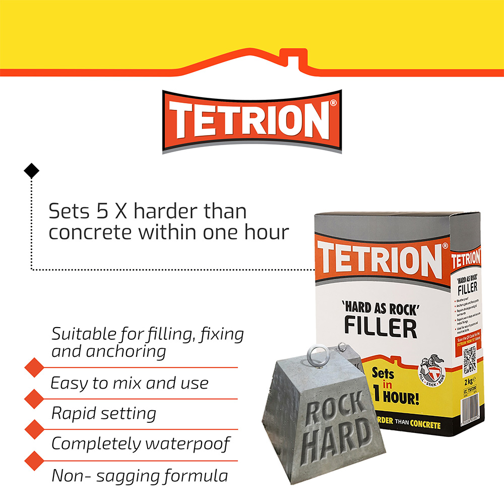 Tetrion Grey Masonry Repair Cement 2kg Image 9