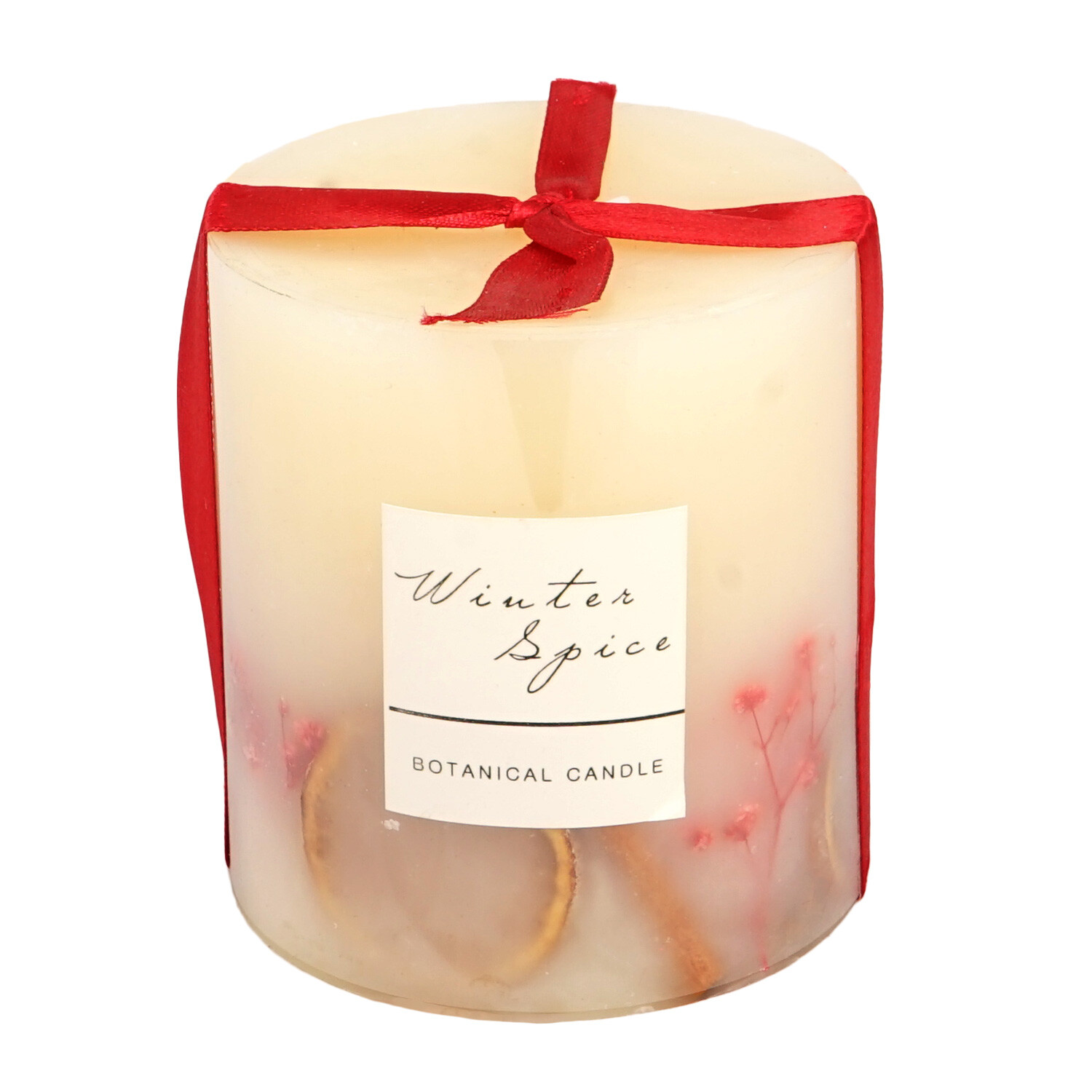 Winter Spice Botanical Candle - Cream Image 2