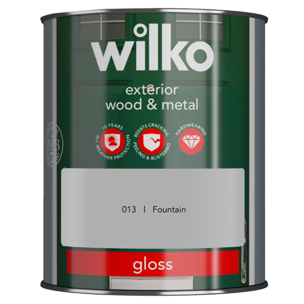 Wilko Wood & Metal Fountain Gloss Finish Paint 750ml Image 2