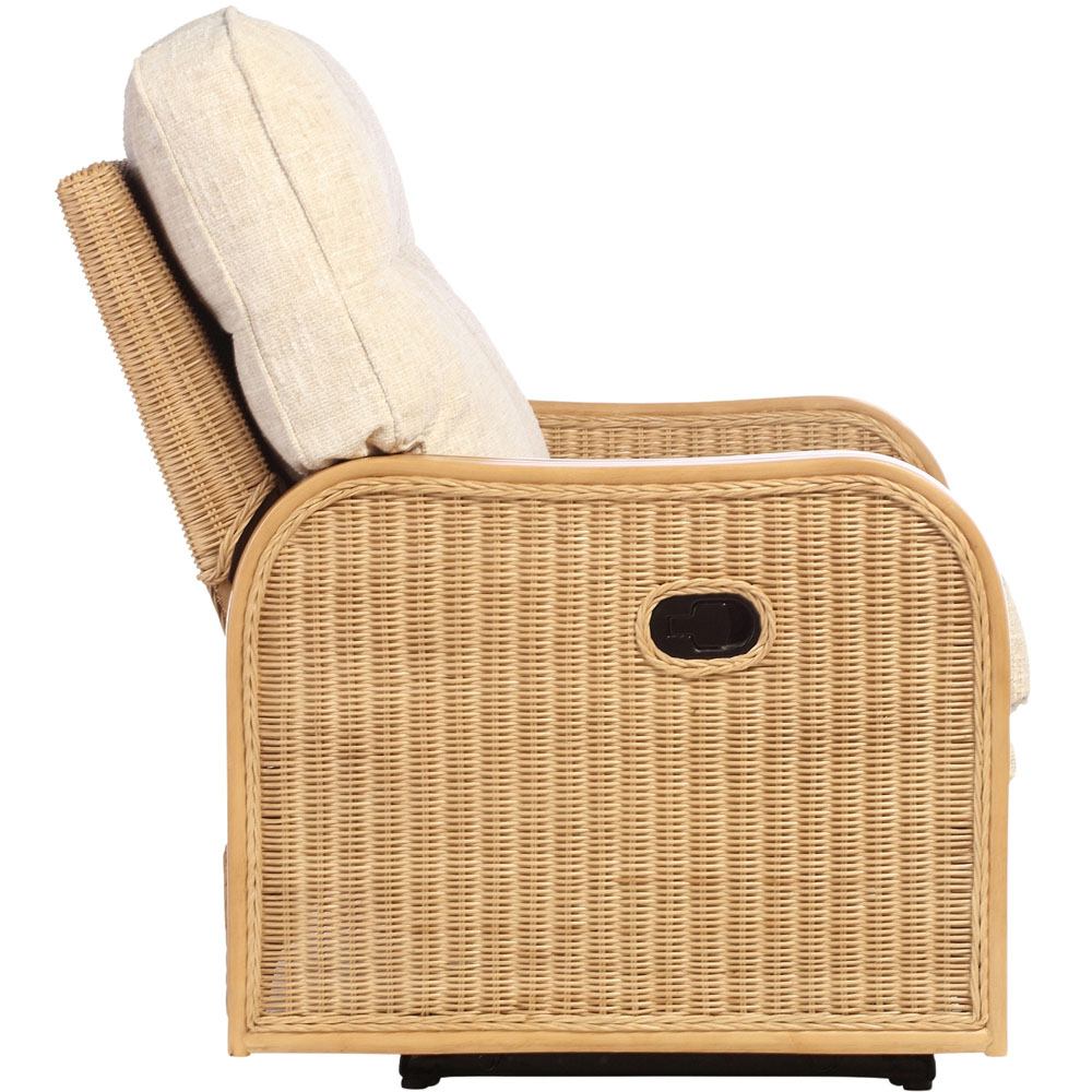 Desser Furniture Paris 2 Seater Cotton Cream Recliner Sofa Image 5