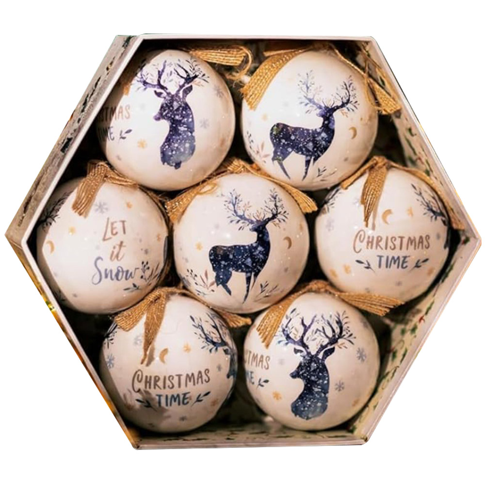 Marco Paul Stag Vintage Bauble 7 Pack Image 1