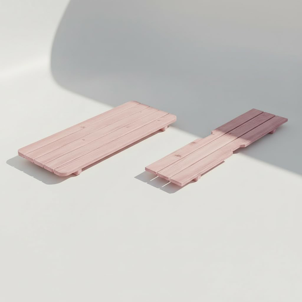 AMATA Children's Powder Pink Wooden Garden Table with Interchangeable Top Image 4