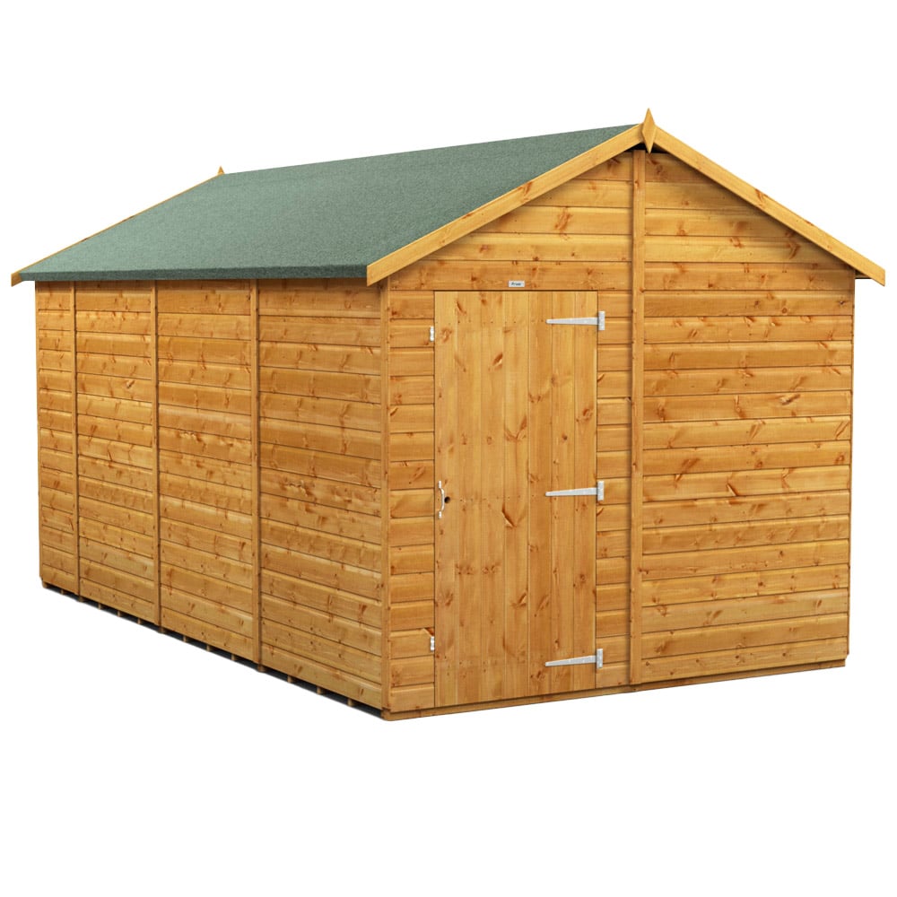 Power Sheds 14 x 8ft Apex Wooden Shed Image 1