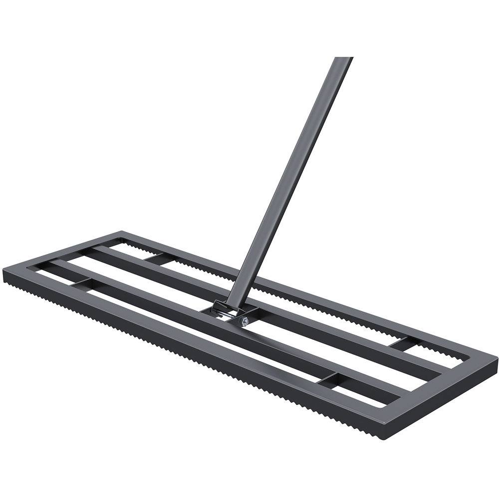 Living and Home Garden Lawn Levelling Rake with Long Handle 76 x 25 x 213cm Image 4