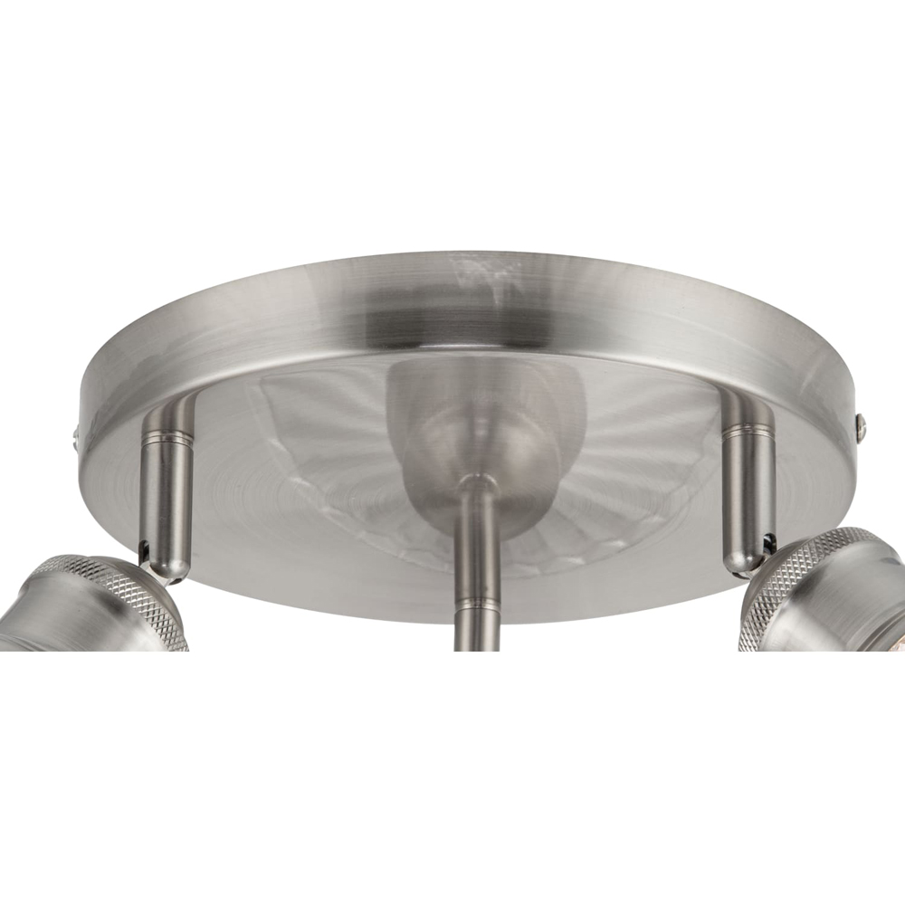 Cosylyte Milan Bathroom 3 Light Round Plate Ribbed Glass Spotlight Image 5