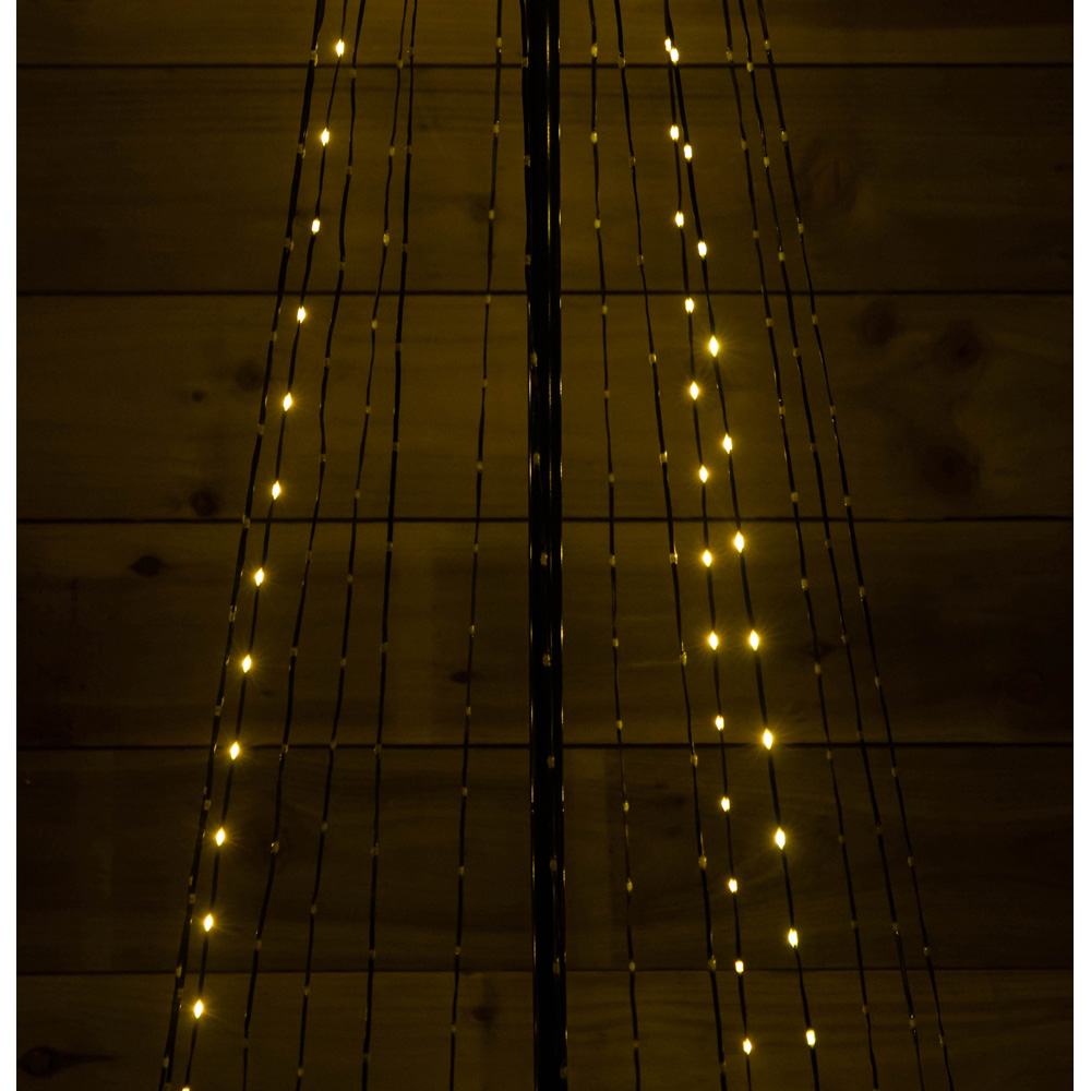 Samuel Alexander 835 Cool and Warm White LED Multi-Function Christmas Pyramid Cone Tree 8ft Image 7