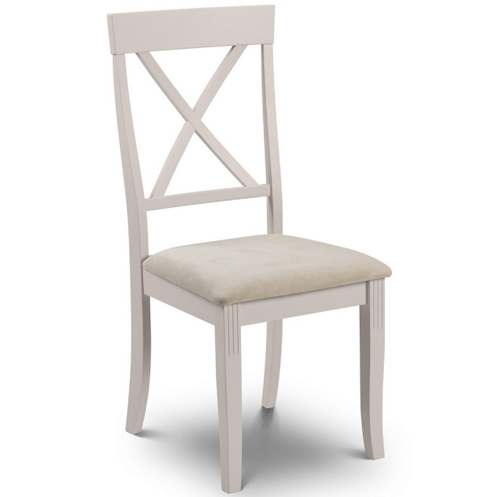 Julian Bowen Davenport 6 Seater Grey And Oak Rectangular Table Set Image 4