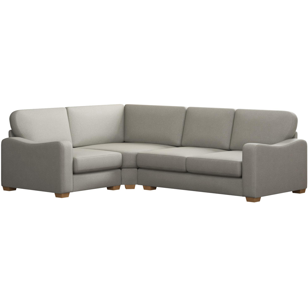 Theadford 3 Seater Venice Mink Fixed Back Left Hand Corner Sofa Image 2