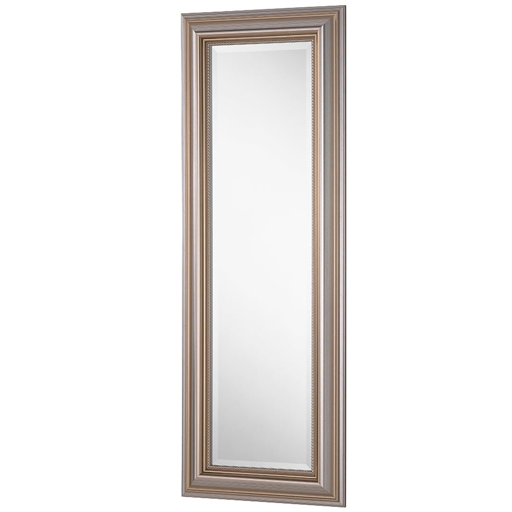 Yearn Champagne Classic Beaded Framed Dressing Mirror 131 x 47cm Image 1