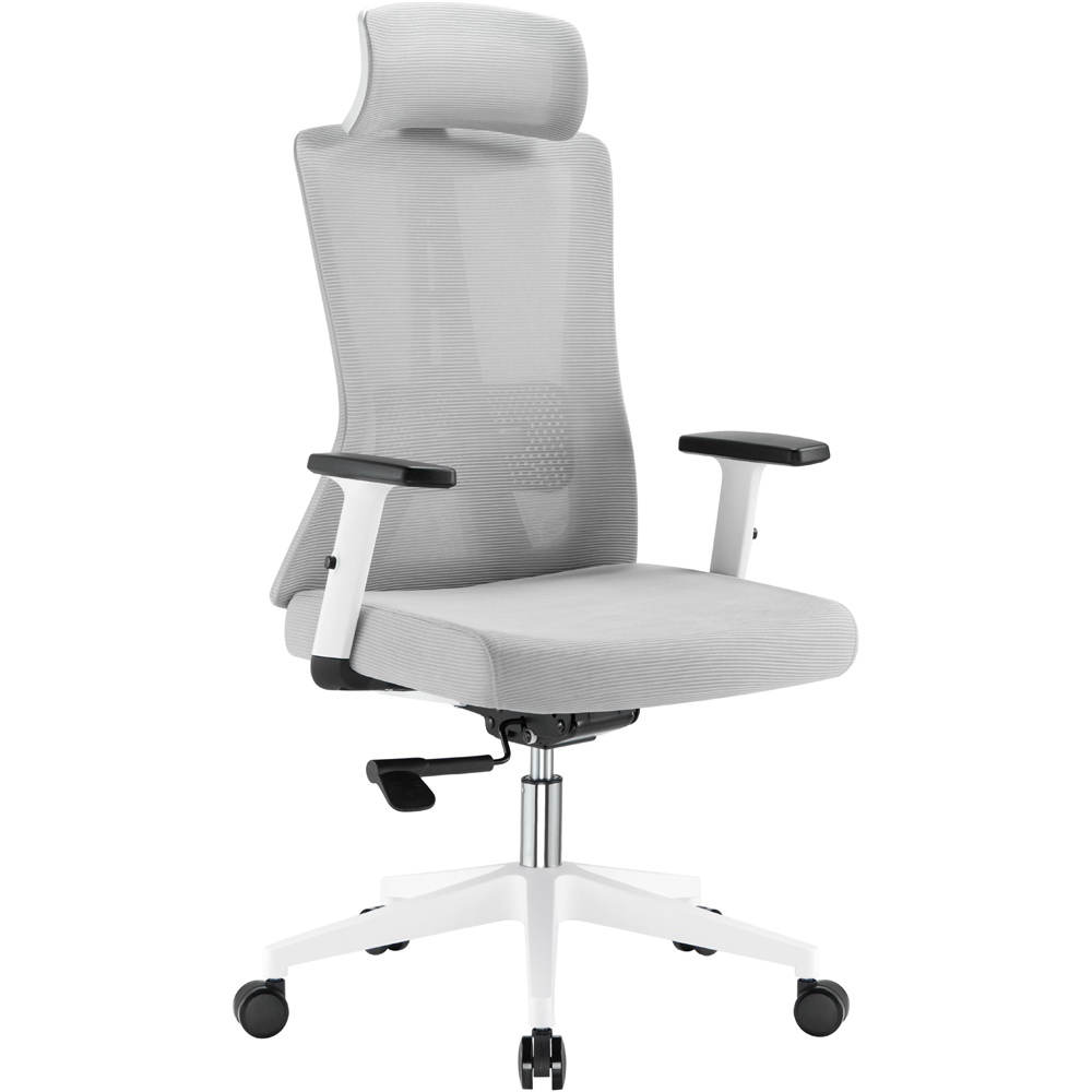 TTAP Oxford Plus Grey Mesh Swivel Office Chair Image 2