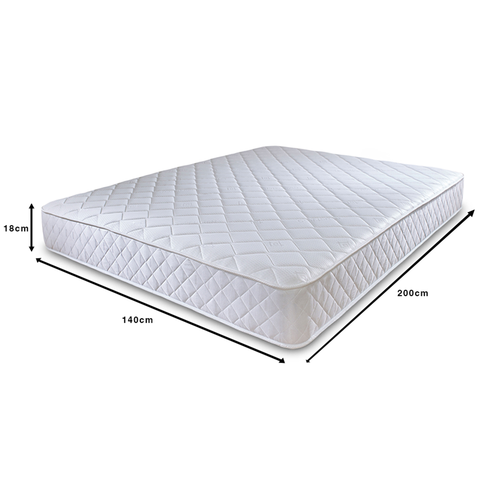 Extreme Comfort Cooltouch European Double Diamond White Foam Free Open Coil Spring Mattress Image 4