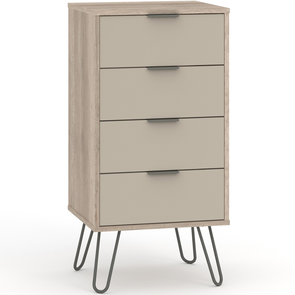 Core Products Augusta 4 Drawer Driftwood and Calico Narrow Chest of Drawers Image 4