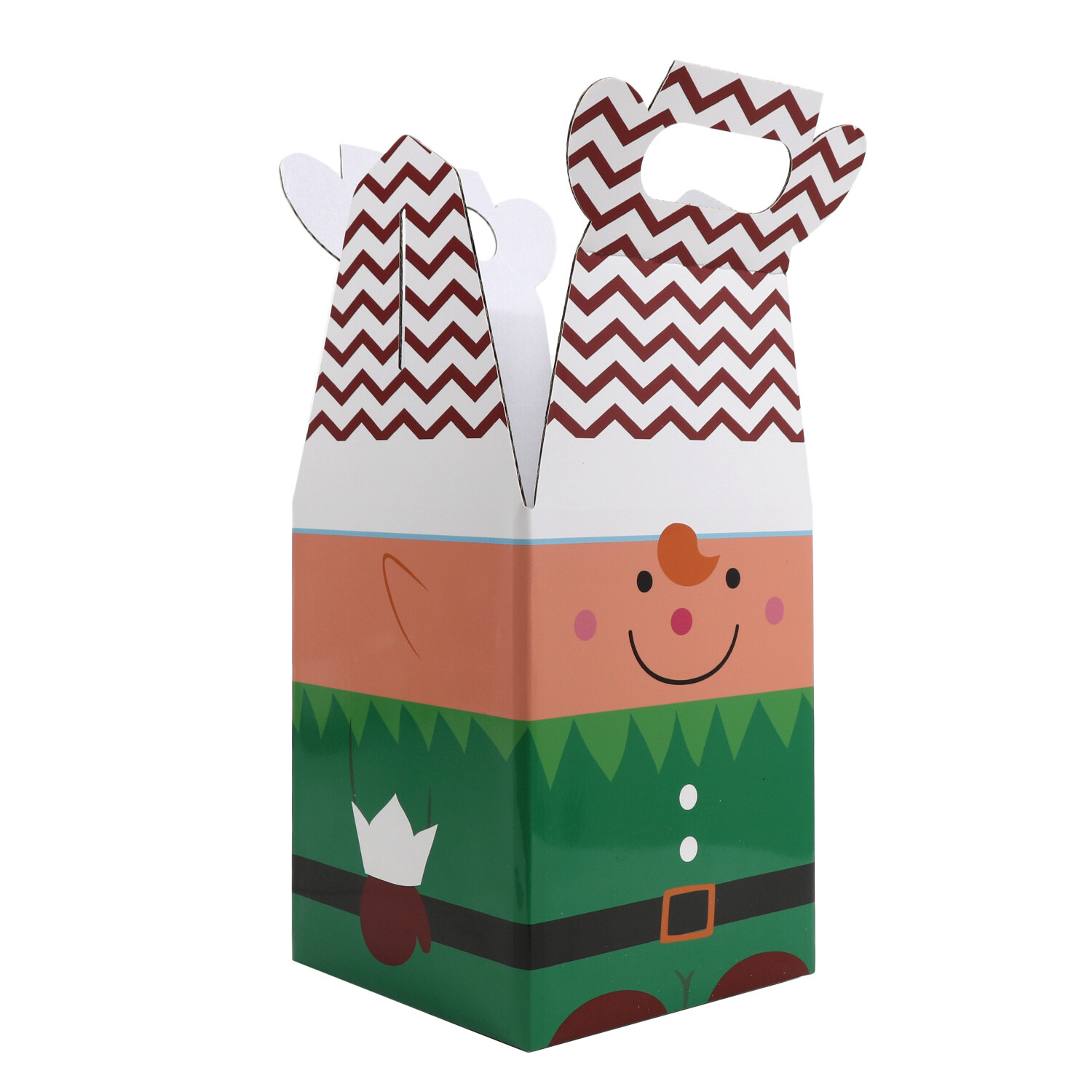 Elf Design Green Gift Box Image 2