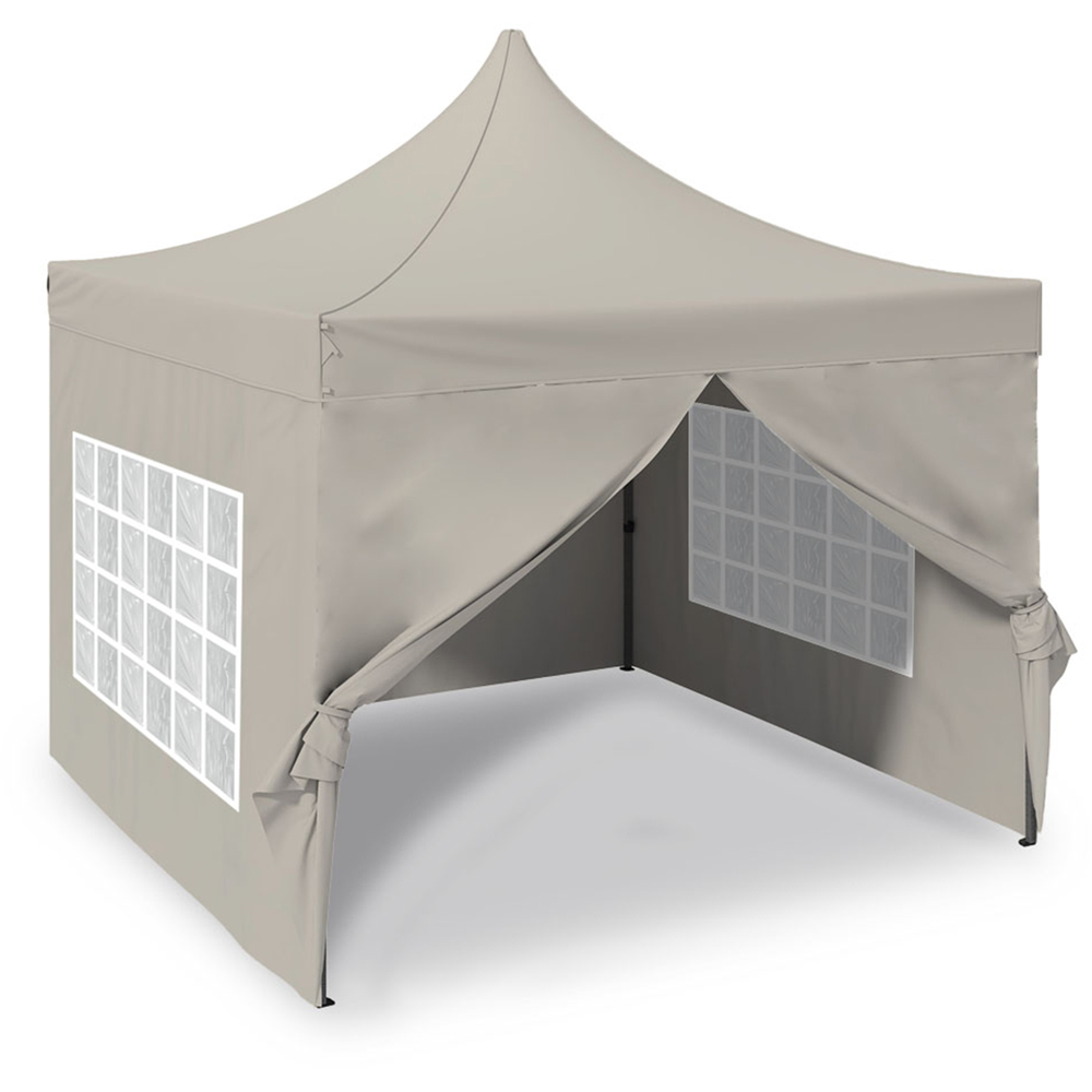 Jack Stonehouse 2 x 2m Beige Pop Up Gazebo Image 2