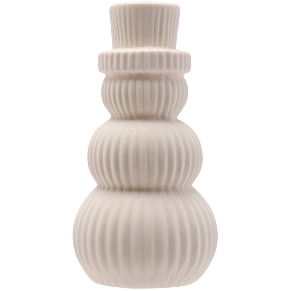 The Seasonal Gift Co. LED Ceramic Light Up Snowman Christmas Decoration 14cm Image 3