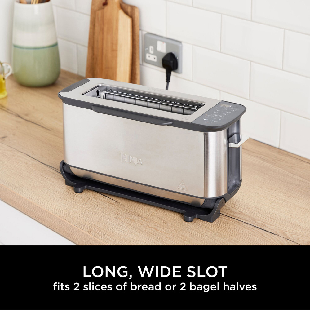 Ninja Foodi 3 in 1 Stainless Steel Slice Toaster Image 4