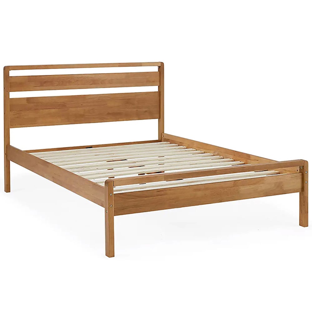 Skandi King Mid Oak Bed Frame Image 2
