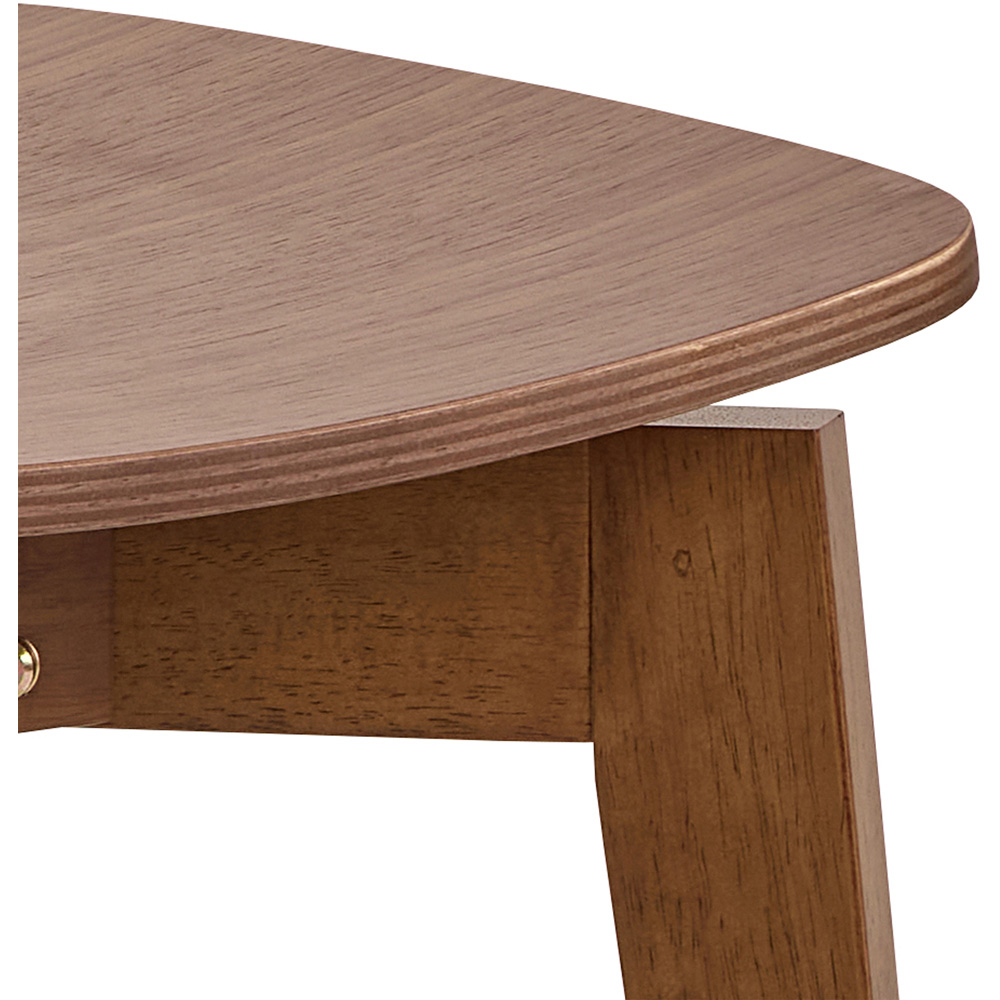 Florence Roxby 4 Seater 120cm Round Dining Table Walnut Image 4