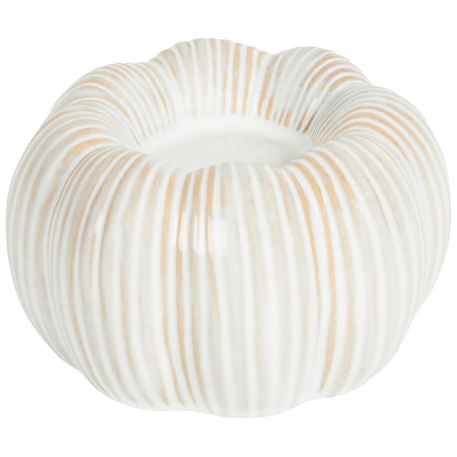 Assorted Pumpkin Tealight Holder Orange and White Image 4