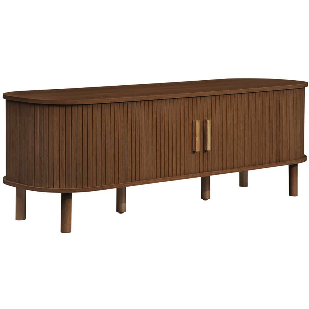 Birlea Axel 2 Door Fluted TV Unit Oak Effect Image 2