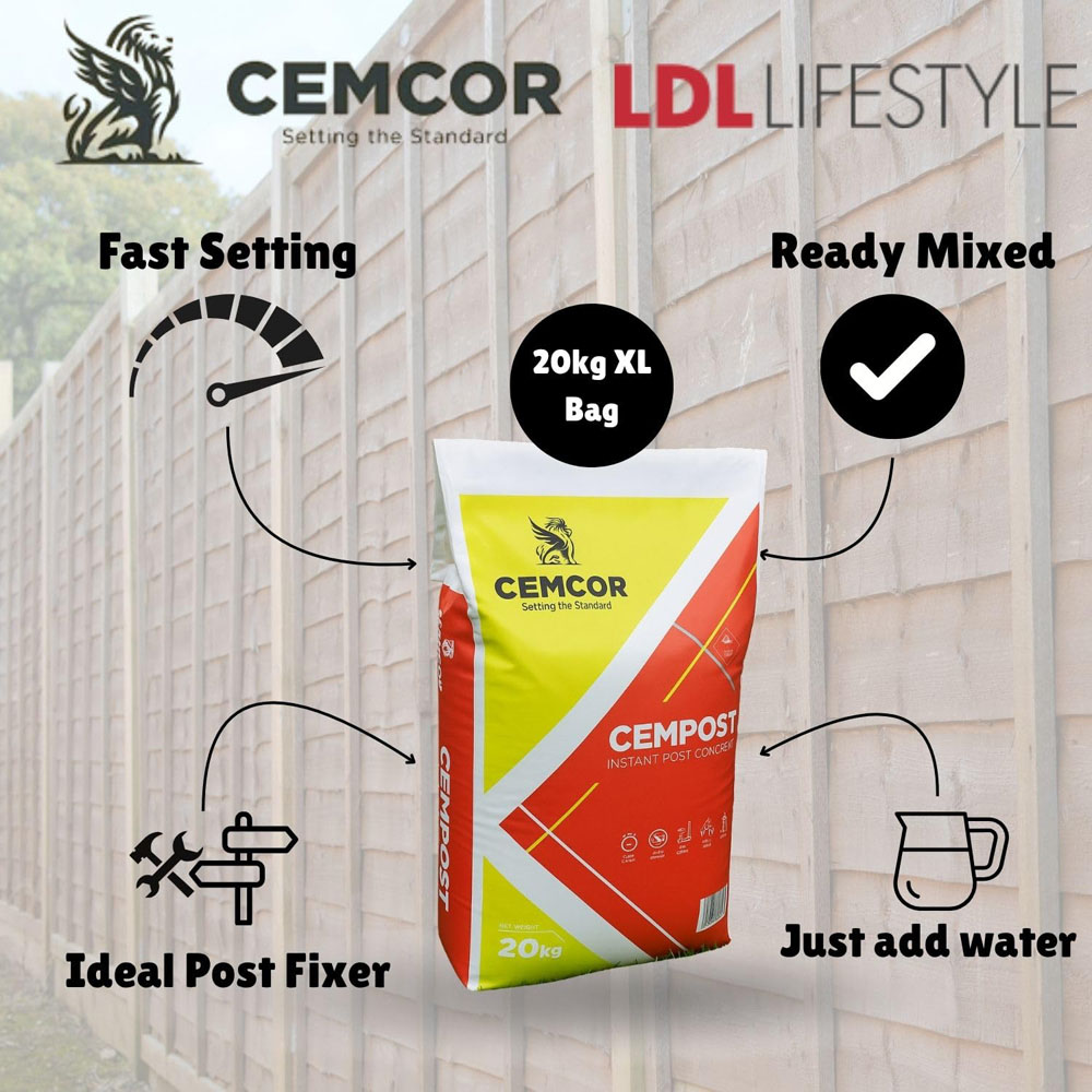 Cemcor Compost Instant Post Concrete Bag 20kg Image 5