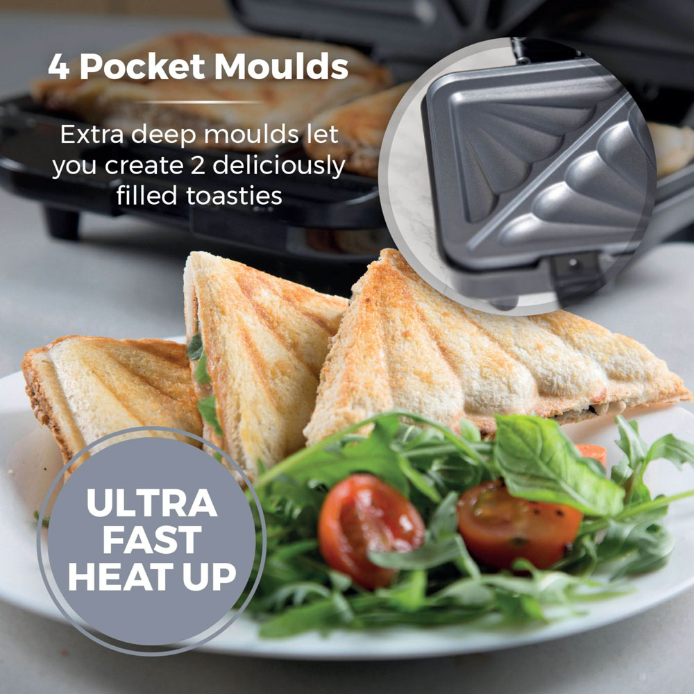 Tower Black Deep Fill Sandwich Maker Image 3
