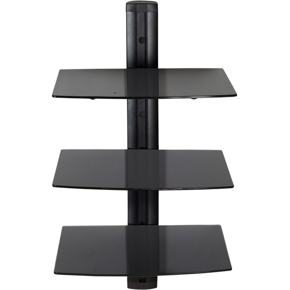 tectake Model 3 42cm 3 Tier Wall Mounted Audio Shelving Image 3