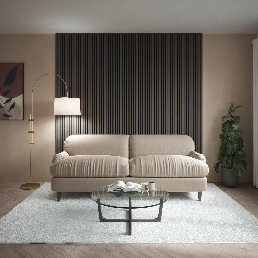 Kraus Easy Living Alder Grey Acoustic Slat Wall Panel 240 x 60cm 5 Pack Image 2