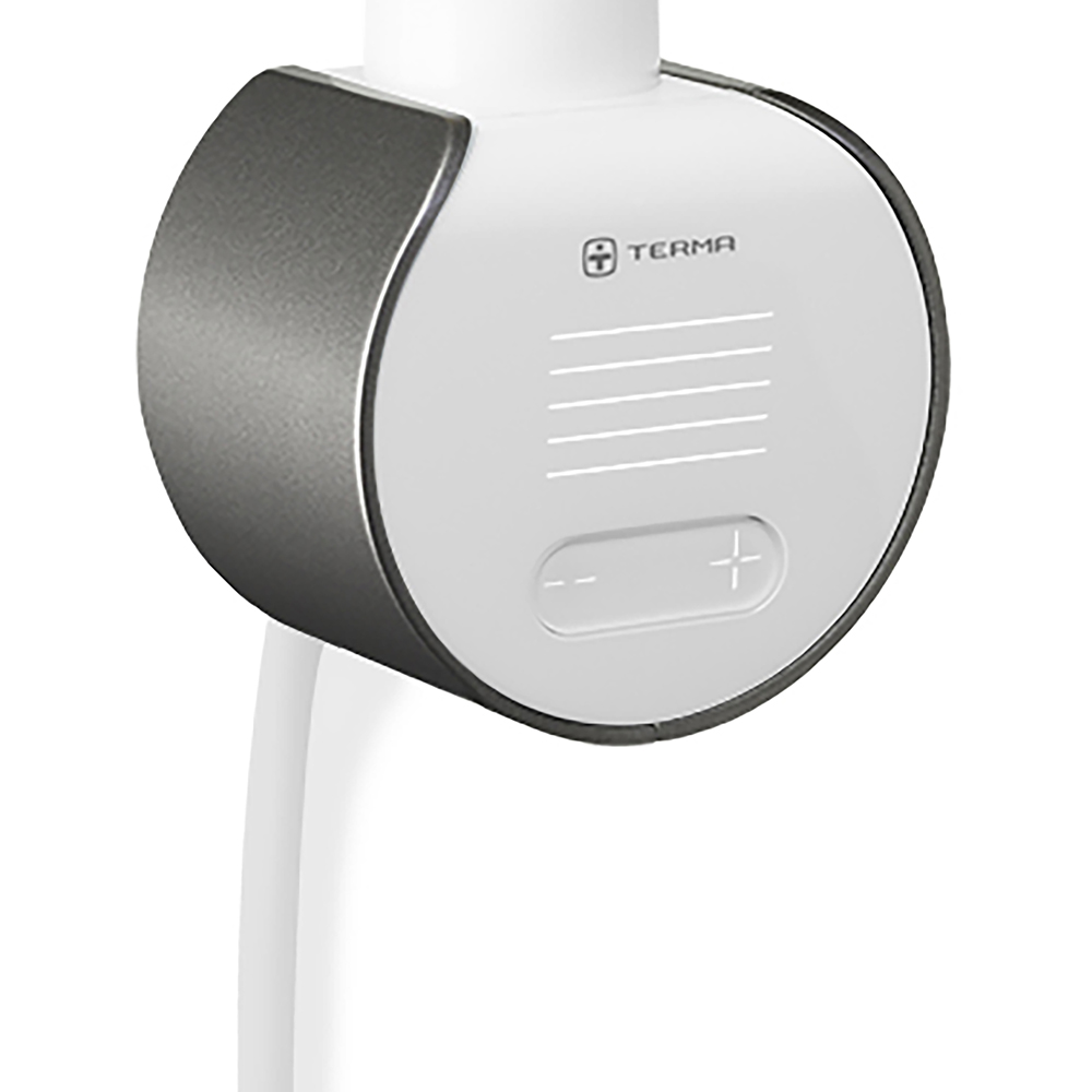 Terma Rolo Towel Salt n Pepper Electric Towel Rail with VEO Element Controller 755 x 520mm Image 4