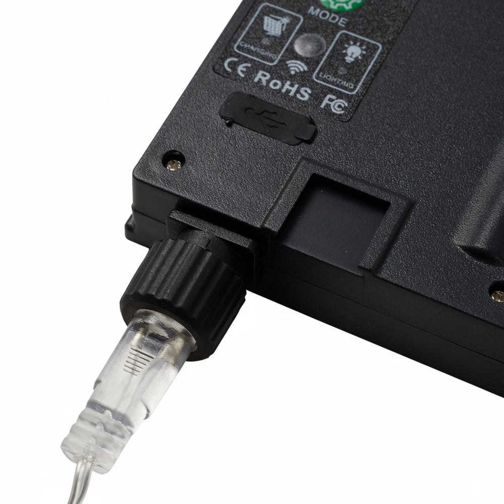 Living and Home 600 Warm White LED Solar Powered Icicle String Lights with Remote Control 15m Image 4