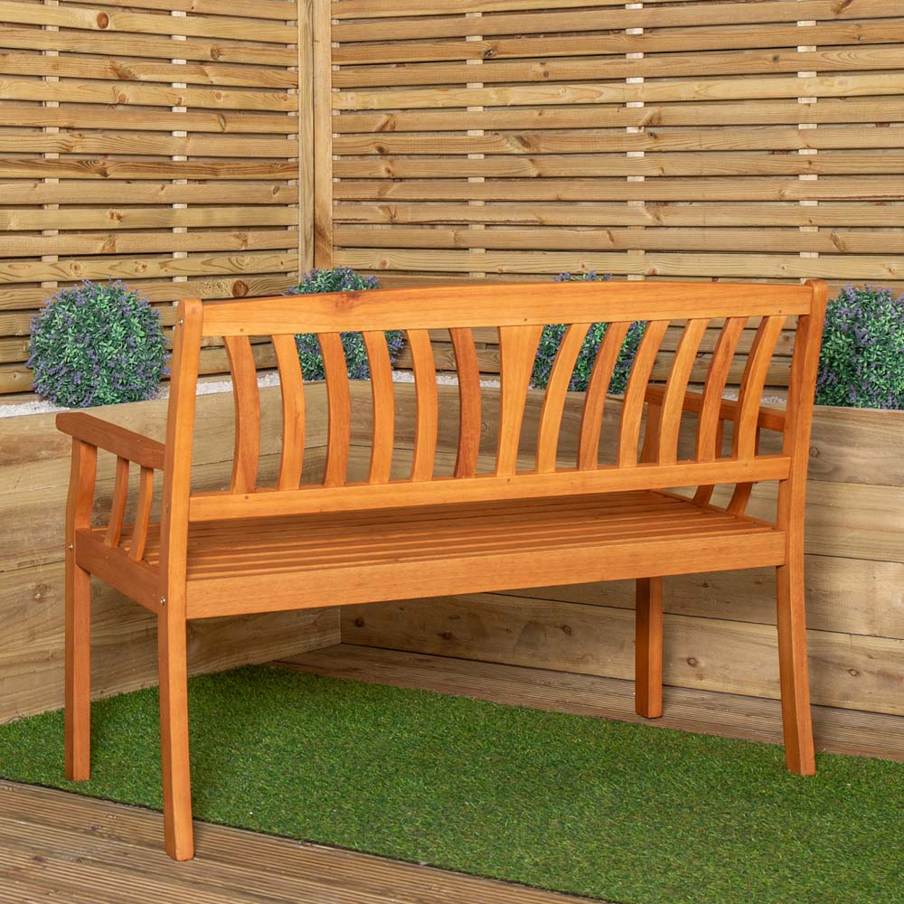 Samuel Alexander Kapalua 2 Seater Wooden Garden Bench Image 8