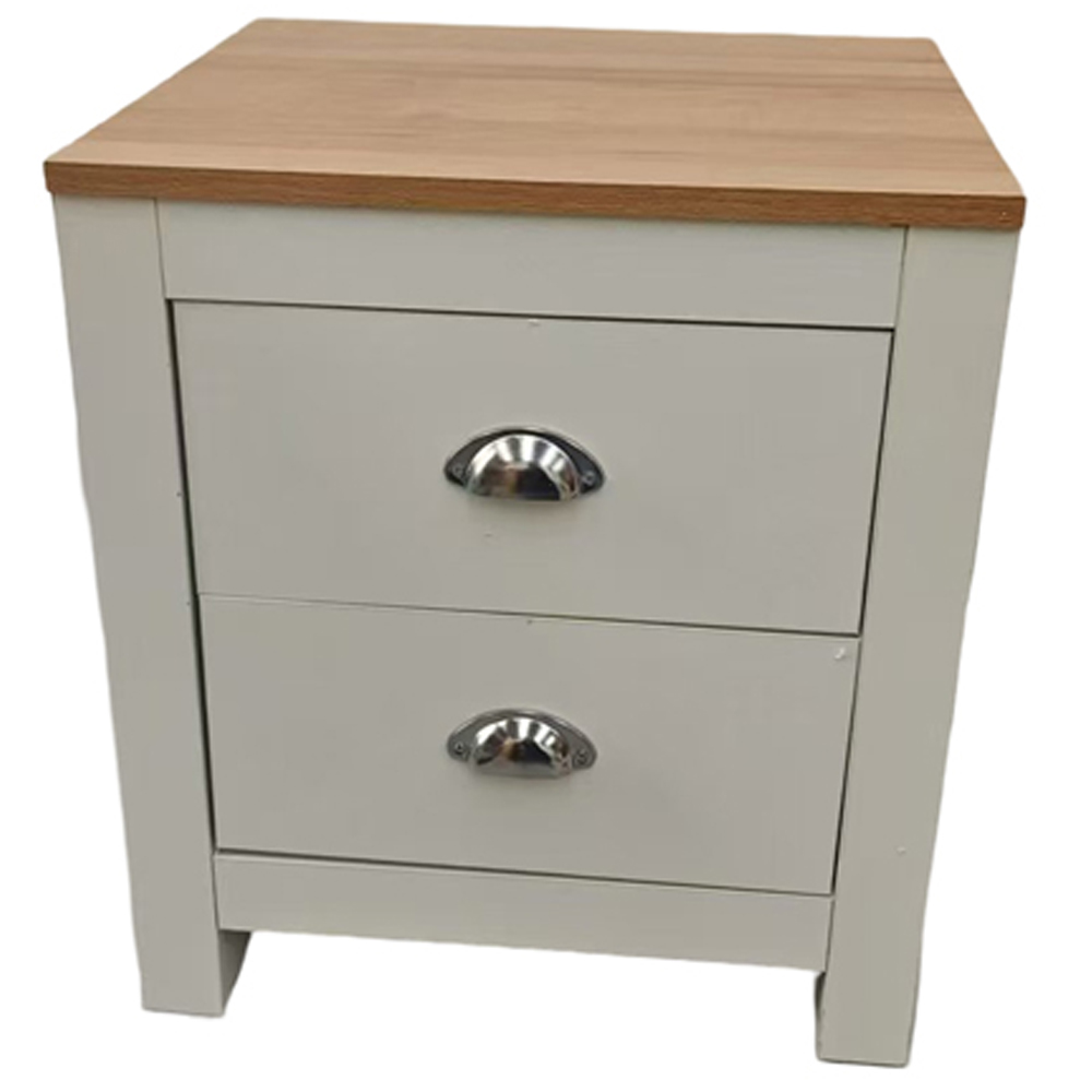 Kosy Koala 2 Drawer White Wooden Bedside Table Image 2