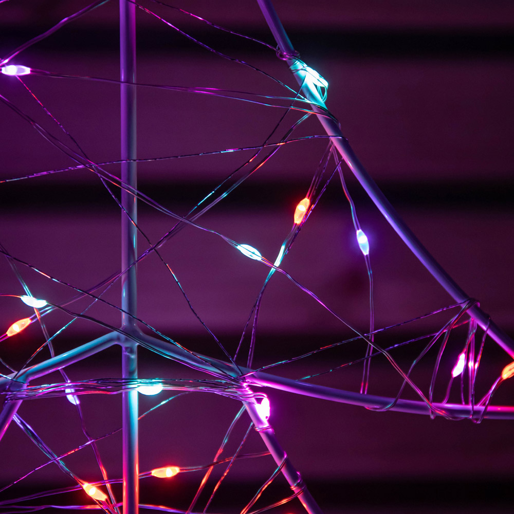 Samuel Alexander 4 Piece 400 Rainbow LED Tree Christmas Tree Path Light Set Image 7