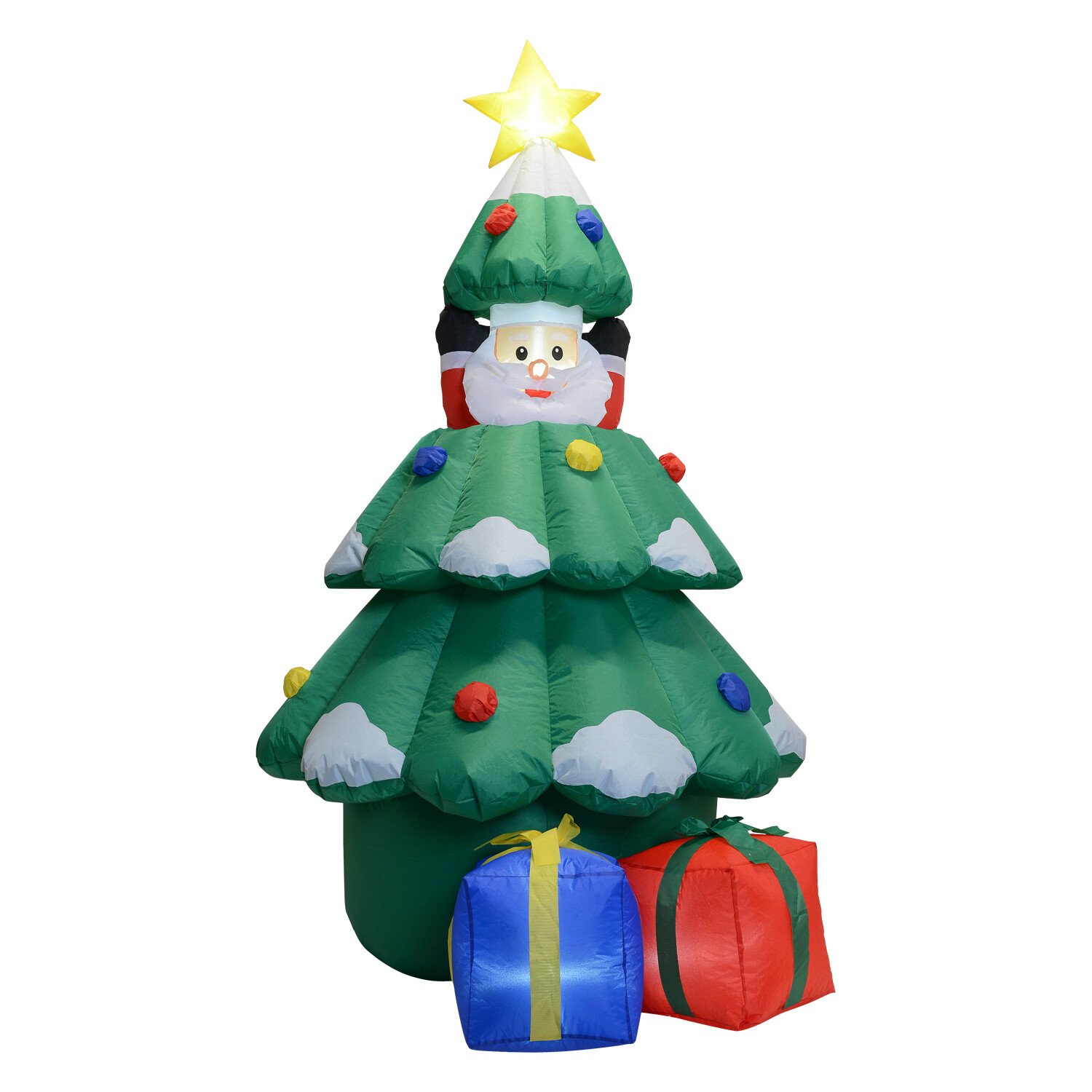 Inflatable Moving Santa Tree Green Image 2