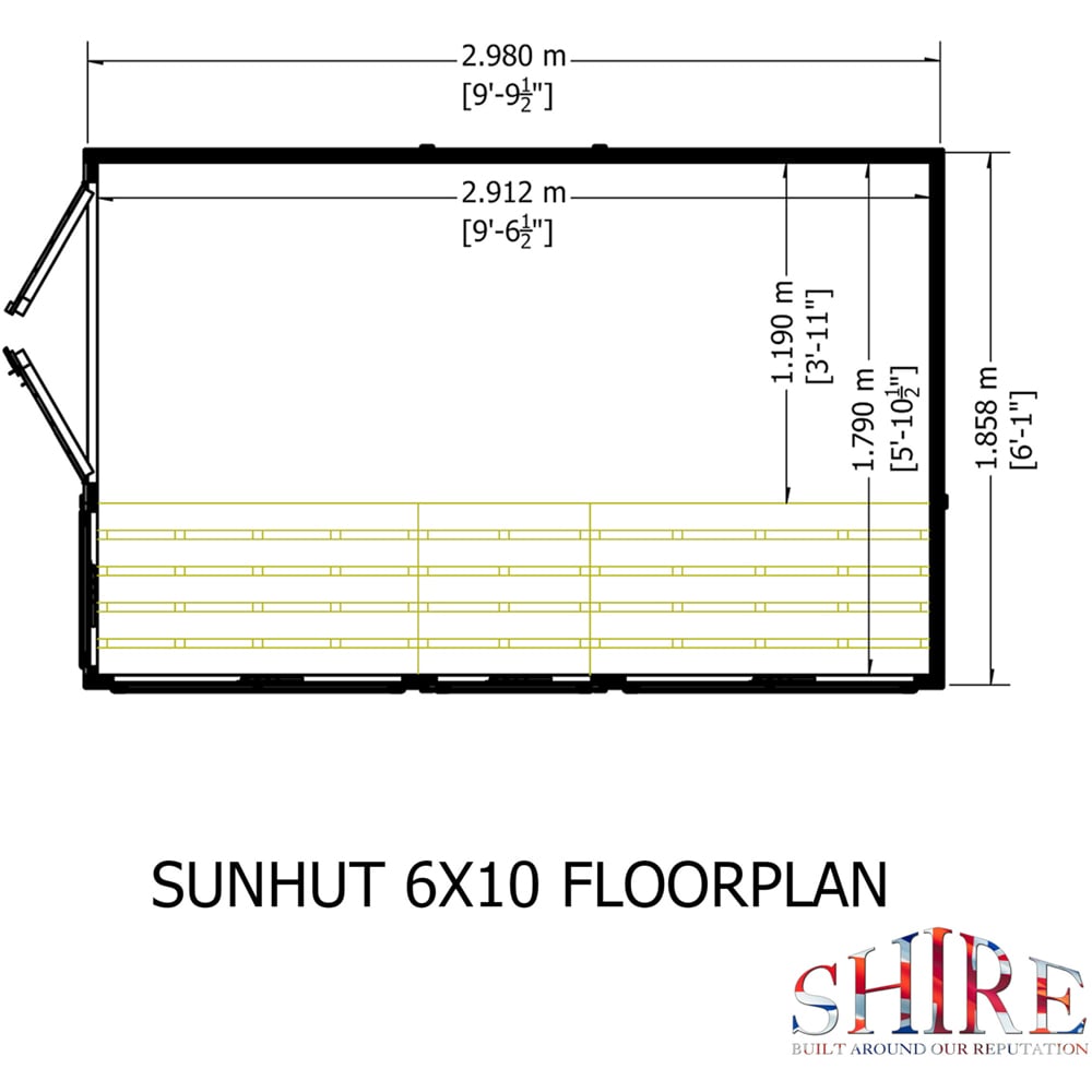 Shire 6 x 10ft Sun Hut Image 9