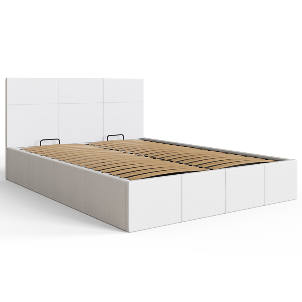 GFW Double White Side Lift Ottoman Bed Image 3