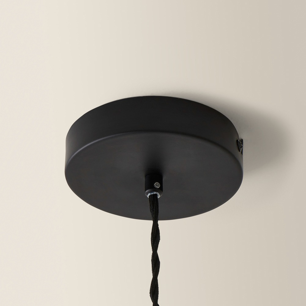 ValueLights Akira Black Pleated Shade LED Pendant Light Image 3