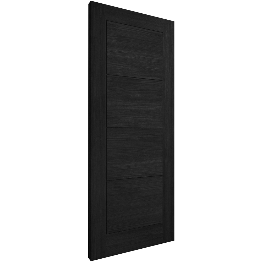 Black Fully Finished Laminate Ladder FD30 Internal Fire Door 1981 x 762 x 44mm Image 3