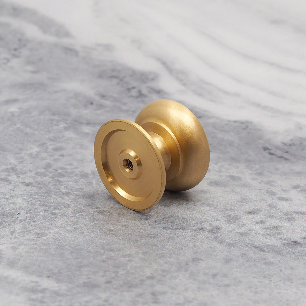 Handle & Home Satin Brass Knob 32mm Image 4