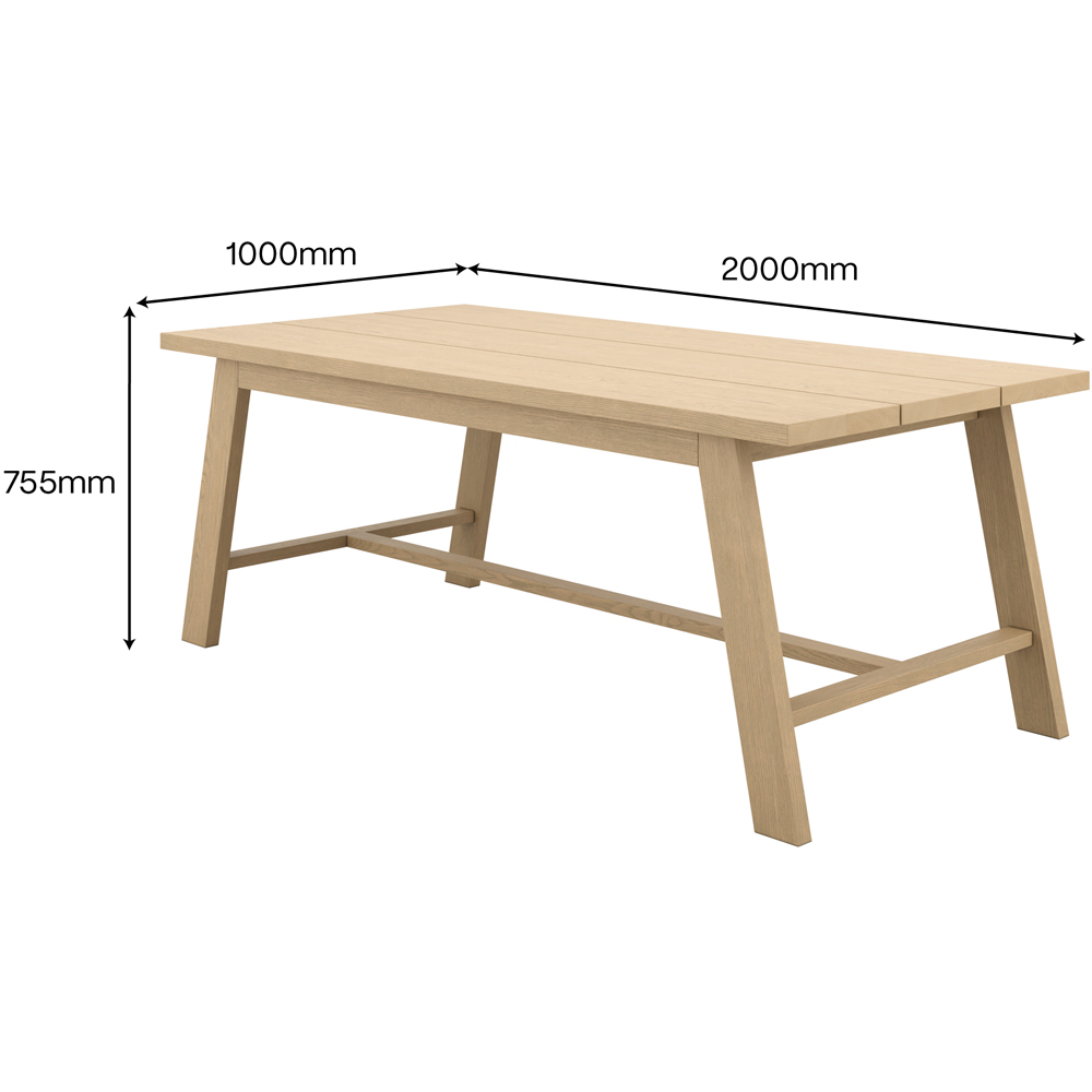 LPD Home Bourton Latte 8 Seater Dining Table Image 8