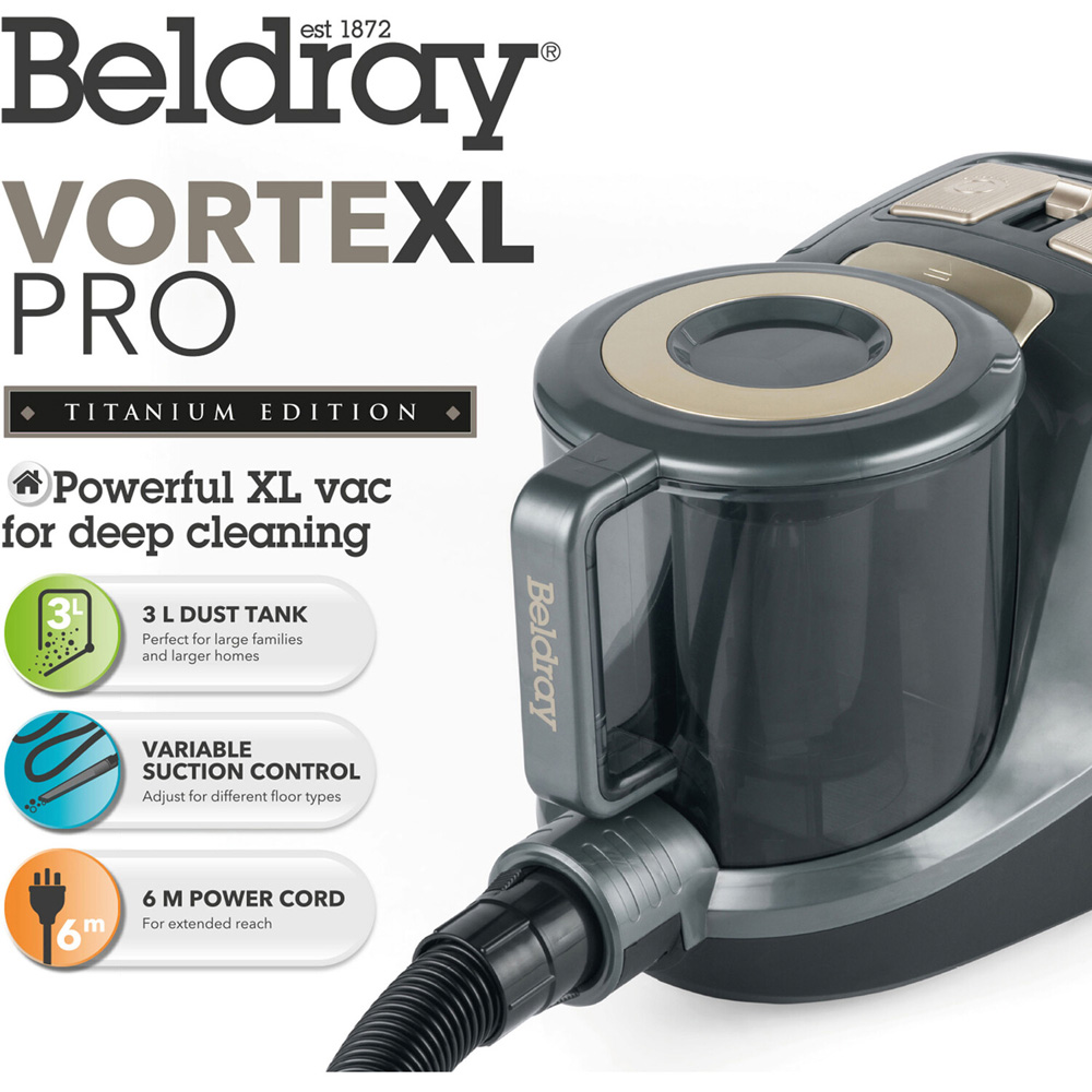 Beldray VorteXL Pro Vacuum Cleaner - Dark Grey Image 8