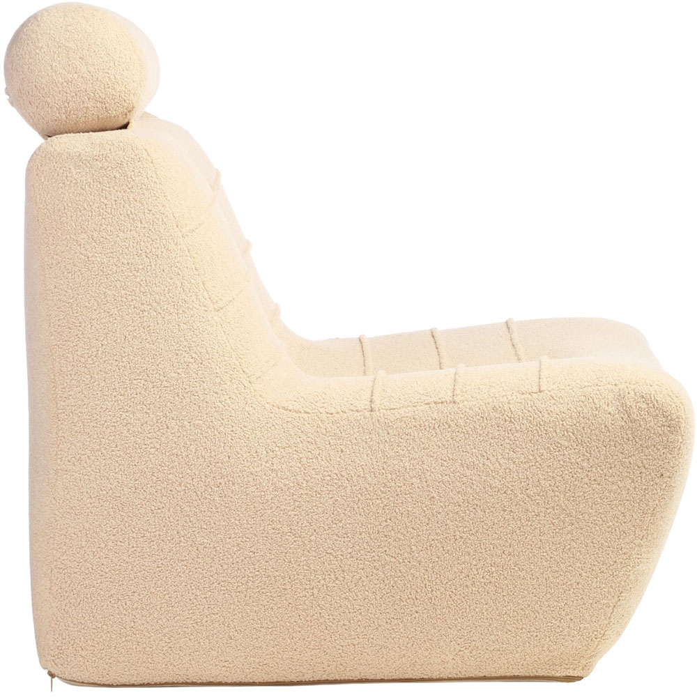 Desser Furniture Latte Boucle Fabric Cosy Chair Image 4