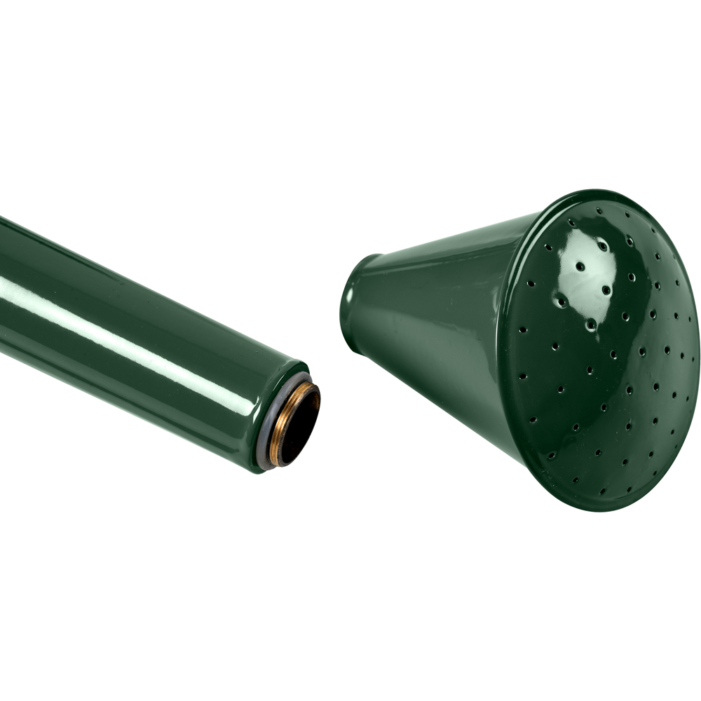 Burgon & Ball British Racing Green Galvanised Steel Waterfall Watering Can with Removeable Rose 5L Image 4