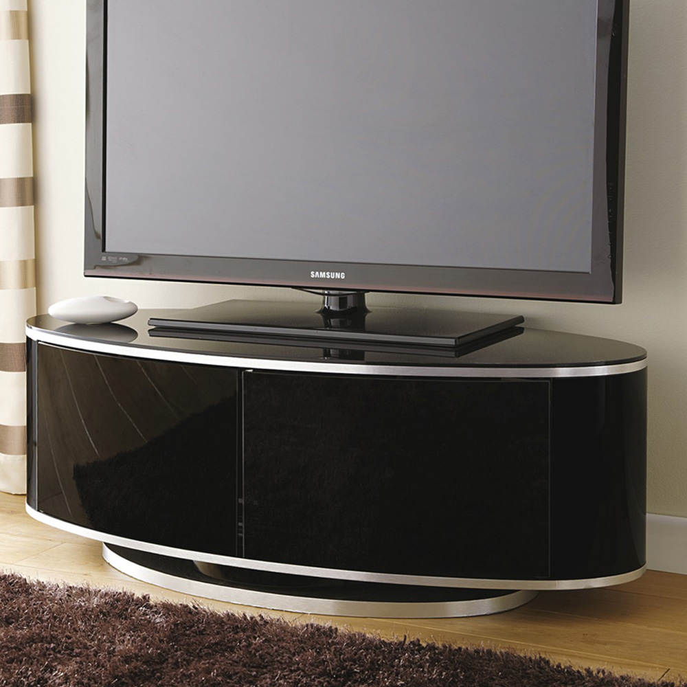 MDA Designs Luna 2 Door Black TV Unit Image 7